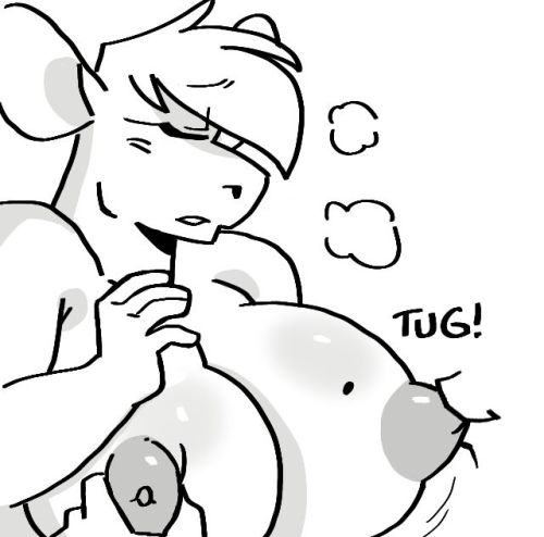 mauds-nsfw:  a maud cow filled up to the brim enjoying a little relief from a friendthanks to a bud for the rp session that inspired these images ;)