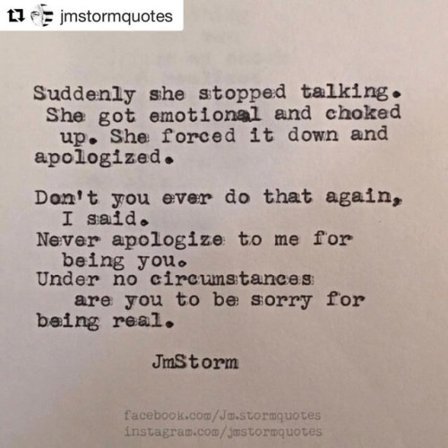 #Repost @jmstormquotes (@get_repost) ・・・ Don’t apologize for being real.  In My Head is available th