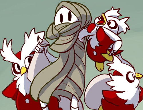 janedoodles:  elephantemos:  @janedoodles  PM and her delibirds   SCREAMS I LOVE THIS!!! SHE WILL DELIVER SO MANY PACKAGES WITH HER HELPERS!!!