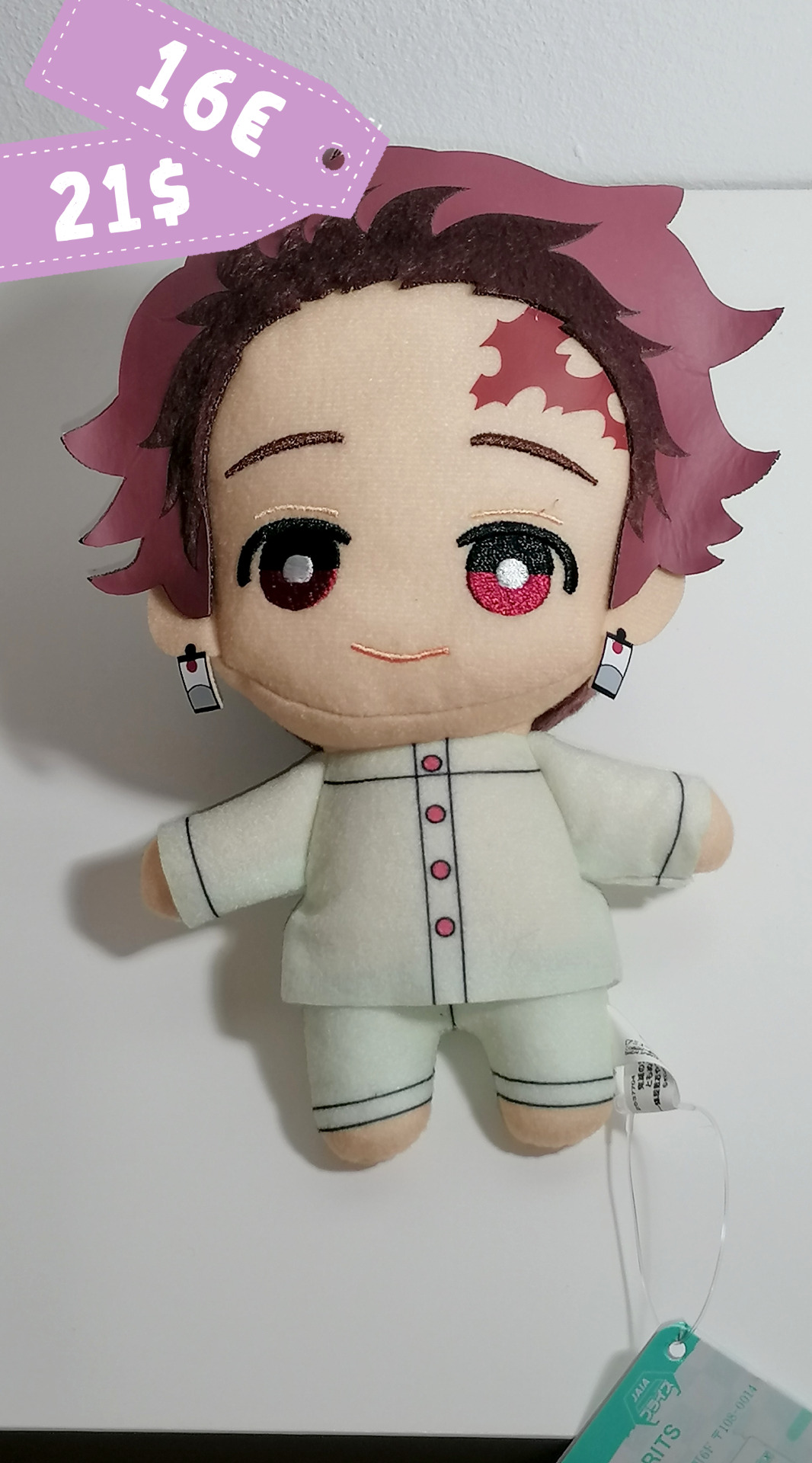 Kimetsu no Yaiba: Kamado    Tanjiro - Tomonui Plush ~ Butterfly House Good Night ver. ~ Size: 20cmPrice: 16€/21USD (Shipping price not included)Units Available: 1(Send us a message or comment if you’re interested!!) #demon slayer #Kimetsu no Yaiba #kamado tanjiro#tanjiro#kny#dms#tanjiro kamado#kimetsu tanjiro#tanjiruo#kny tanjirou#anime#anime merch#manga#oneeesanmarket#plushies