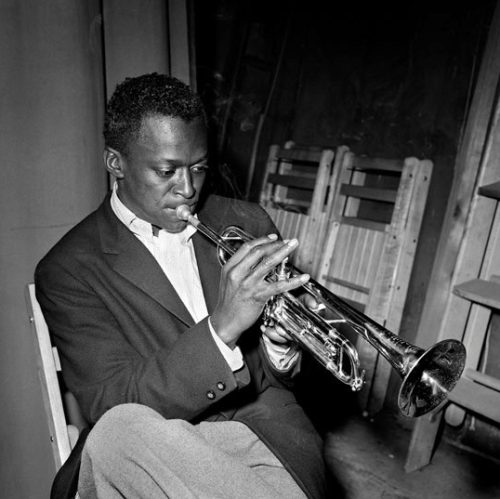 Herman Leonard     Miles Davis, Birdland, New York City      1949