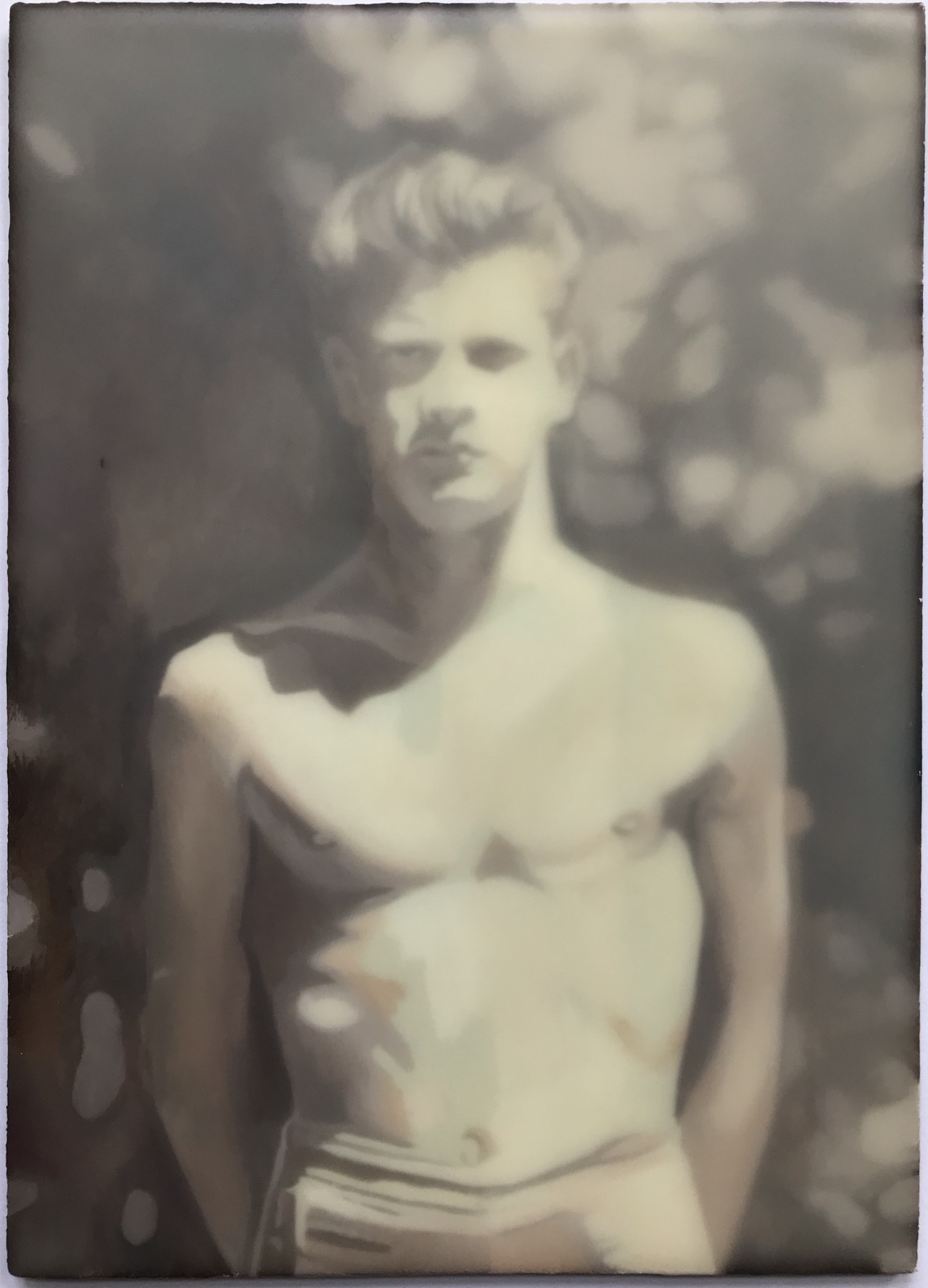 balcombe: “Phantom youth” Oil and wax on panel 7”x5” 