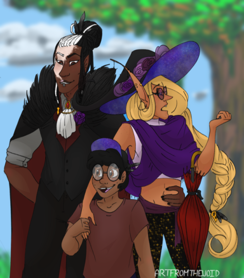 artfromthevoid:sometimes a family is a magic elf, the worlds greatest detective, and deathEdit: ID c