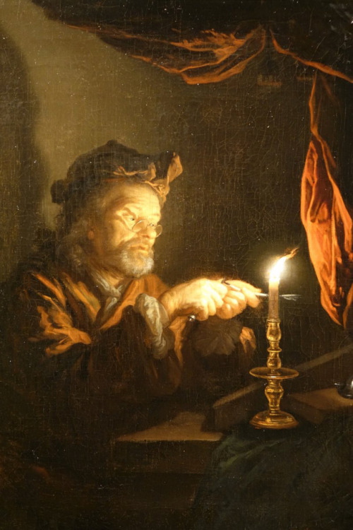 v-ersacrum:Arnold Boonen, Man in candlelight, 1704