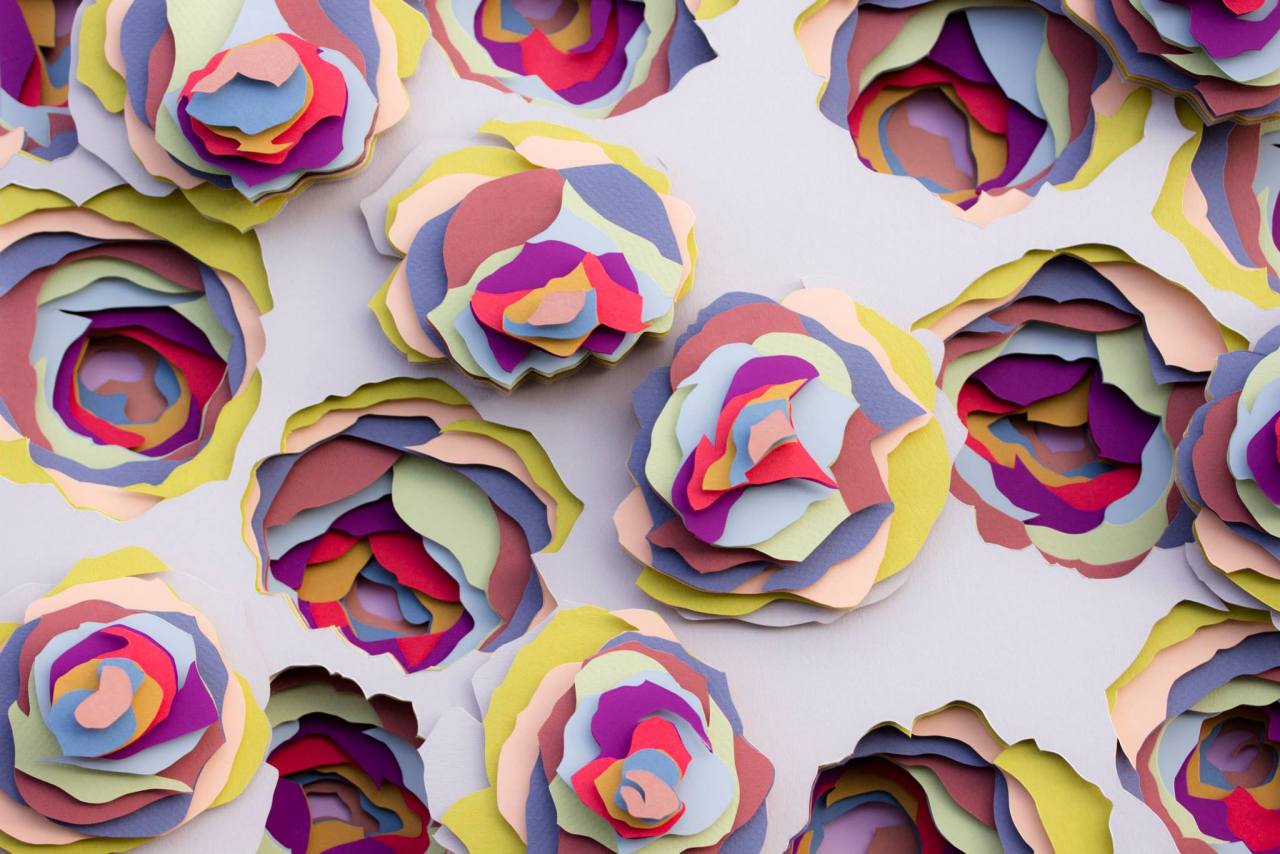itscolossal:  Transfixing 3D Paper Patterns by Maud Vantours 