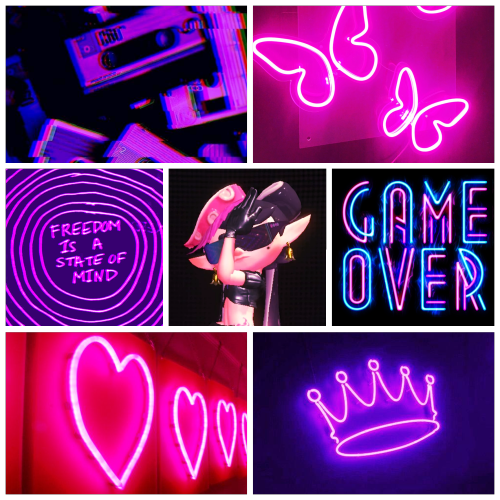 Aesthetic board for hypnotized Callie from Splatoon 2!