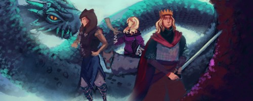 The Orphan, the Hero, and the King (x)Here&rsquo;s is another commission I painted for Mythgard, thi