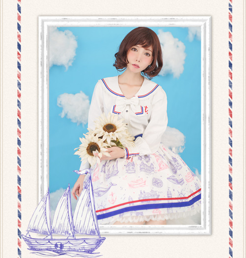 truth2teatold:Ista Maiden The Sailor’s Dream series preorder - jumperskirt, skirt, long slee