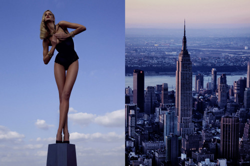 Match #16Erin Heatherton by Hasse Nielsen for The Sunday Times UK Style | Empire State Building, New