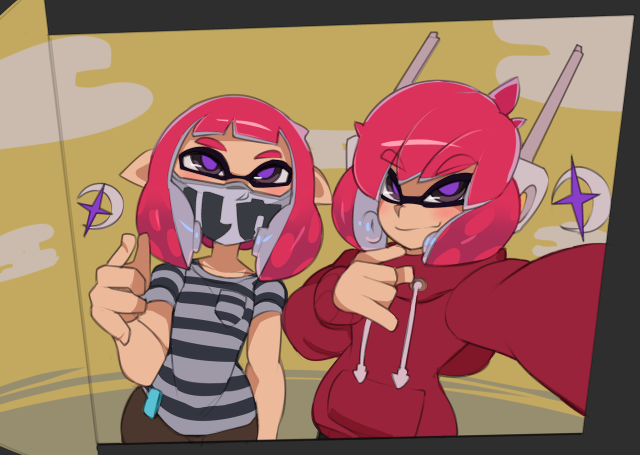 captainkirb:  my inkling and my in-game inkling