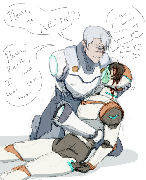 microkumo:If Voltron doesn’t deliver canon angst and reactions to near death, then store bought is f