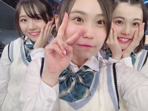 hkt48g:  Toyonaga Aki - Yamauchi Yuna - Takeda Tomoka - Jitoue Nene - Matsuoka Hana