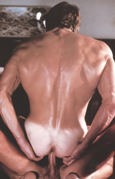 vintagegaypornstars:  THE BIGGER THE BETTER (1984)Mike Ramsey sitting down on Buster
