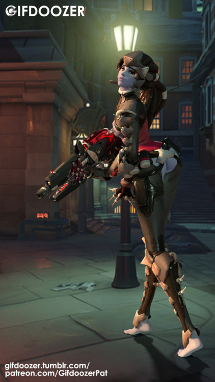 gifdoozer:  NOIRE WIDOWMAKER BLENDER MODEL Features:Visible breasts ass and vagina.Visible feet (hid