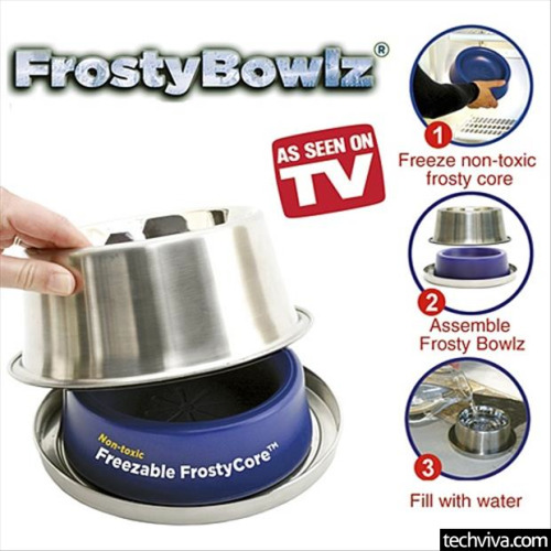 FrostyBowlz 28-Ounce Chilled Dog and Cat Bowl
Check out more Simple Ideas That Are Simply Genius Here!