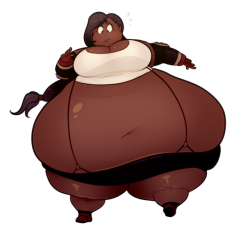 ridiculouscake: Chocolate Tifa.Commission