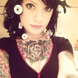 diary-of-a-switch:  hot-tattooed-girls:  Reblog it if you think she’s hot! Post your pics at HotTattooedGirls.com Like us on Facebook:Hot Tattooed Girls Follow us: @hTattooeGirlssource  She’s Soooo pretty.  She has so beautiful eyes!