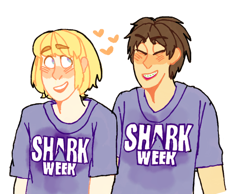 armyns:  soudadrink submitted:  happy shark week B)  oh mY GOD???? THANK YOU THIS