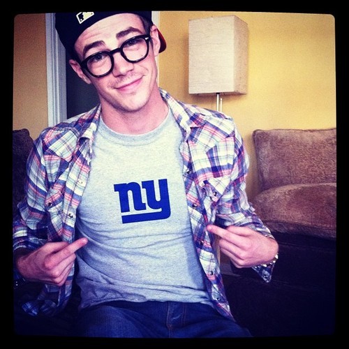 judged-not-judgemental:  Grant Gustin in glasses (ﾉ◕ヮ◕)ﾉ*:･ﾟ✧ 