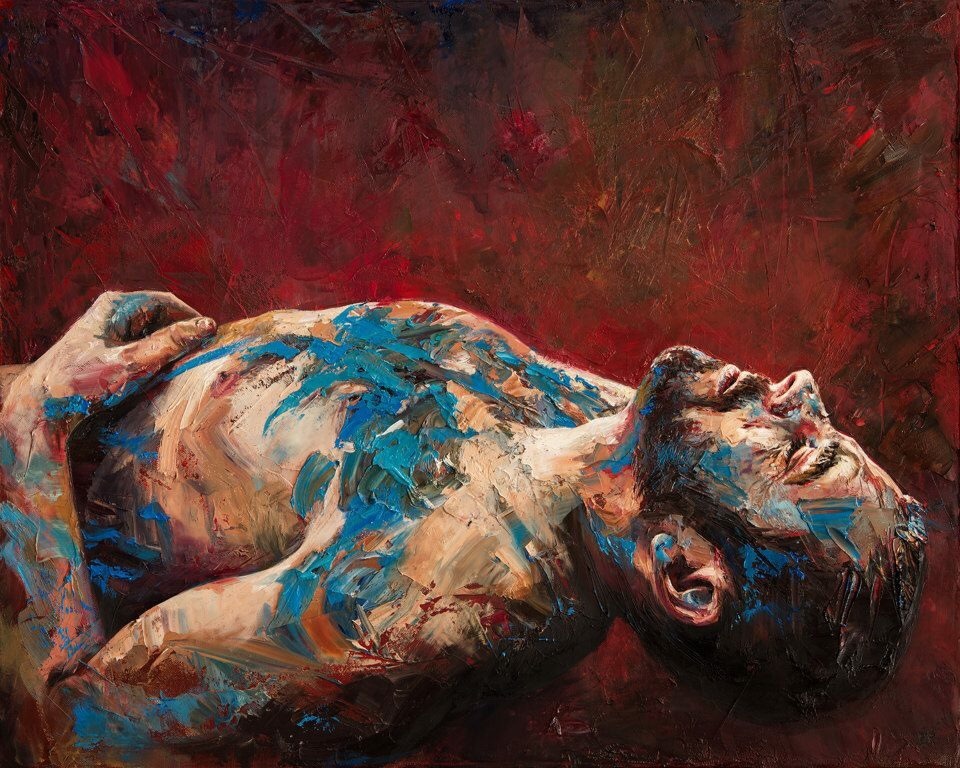 paulrichmondstudio:  A collector purchased “Blue Surrender” during the opening