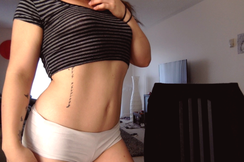 sensualcinderella:  highnympho:  Really sorta liking my body a lot right now.   Girl have you been losing wait?! You look so fine!!!!