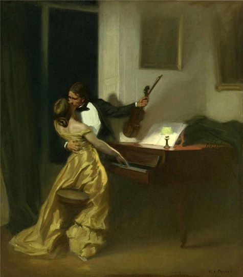 La Sonate à Kreutzer by René-Xavier Prinet (1901) oil on canvas