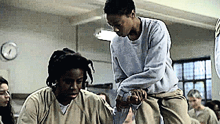 lauraslittlespoon:We are not going to move until you no longer work at this prison.