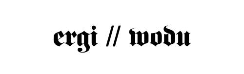 problemglyphs: Glyph: [ERGI // WODU] Problem: inkstainedqueer said: June 13th 2014, 10:32:00 am