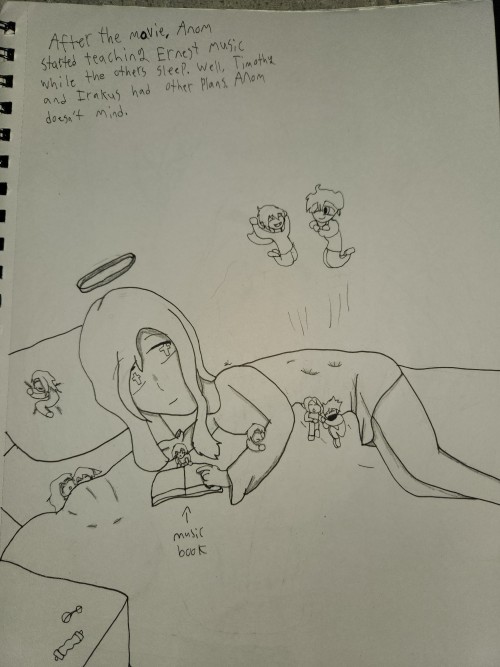 This Is A Drawing I Made For Famina. I Have Been The Angel For The Little Characters They Have Made