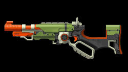 The earliest renders of the Slingfire looked more like military weapons than zombie blasters.