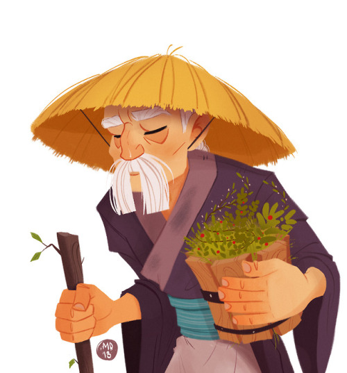 The third character from my lineup for ArtStation’s challenge.Haruo-san is a local villager wh
