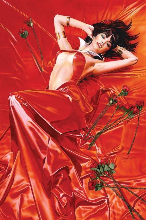 Artist Mike Mayhew: Vampirella- Roses for the dead.