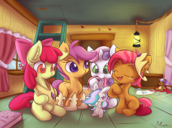 Vinyls-Crib:  Fun Time With Princess And Cmc By *Alasou So This Bunny Now Has The