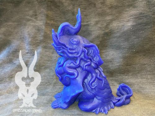 Baku preorder is up! Blurple version and plain grey solid cast 8” urethane. Go to the link in 