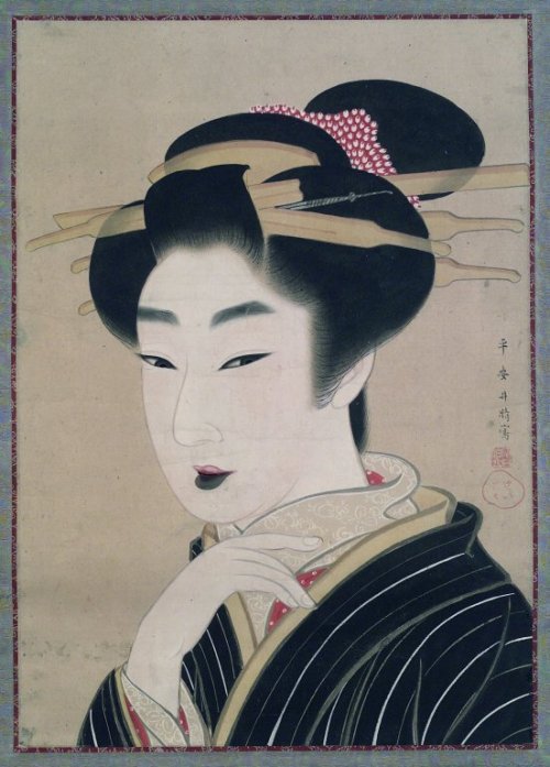 thisishowtheworldends - Beauty (c. 1800 - 1833) by Gion Seitoku