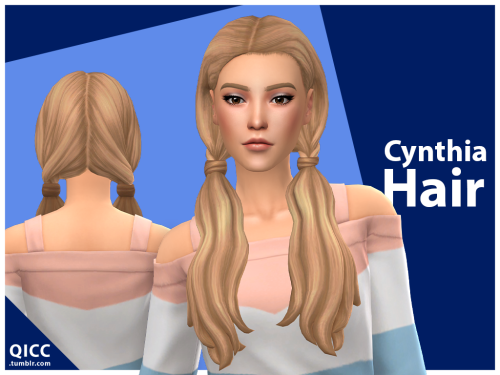 Cynthia HairBase game compatibleHat compatibleTeen - Elder18 EA swatches11K polygonsAll LODsCompatib