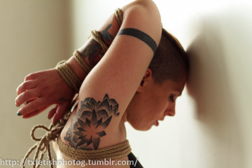 txfetishphotog:  More of Ms Bloom, looking fantastic in my rope.