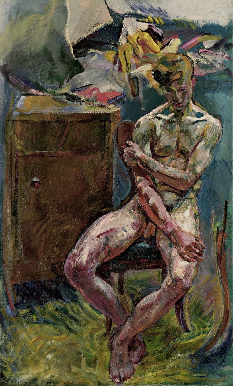frech-wild-wunderbar:  My favourite painting and ideal of a men. “Sitzender Jüngling