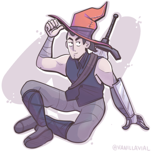 @estpolis commissioned me to draw his good DND boy Douglas! He said to me “don’t include the wizard 