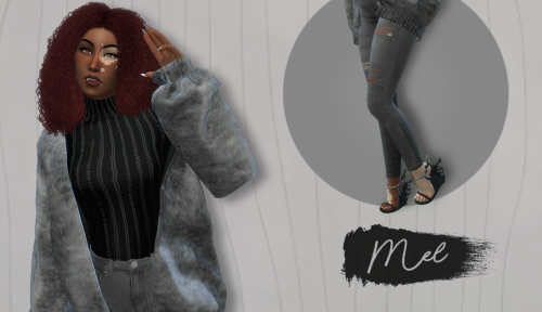 ⇝ Melhair | top (adfly) | jeans | heels | skinblend | eyebrows | vitiligo | eyeliner | eyelashes | l