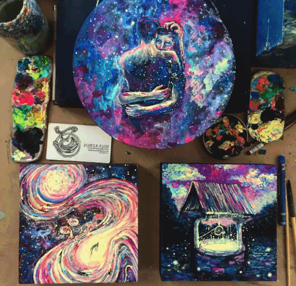 culturenlifestyle:Psychedelic Nature-Inspired Swirling Illustrations Are Animated