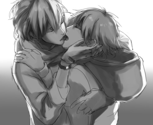 akuriru:  gave up on it and used as value practice nnnno don’t look at clear’s hand on aoba’s back lol