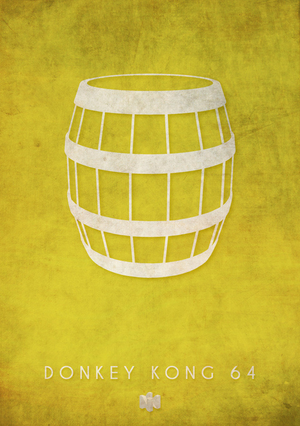 theawkwardgamer:  N64 Minimalist Design by Timmy Burrows (Behance) 
