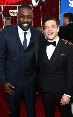torchybrown:  dailydris:  Idris Elba and Rami Malek at the SAG Awards - January 30, 2016   Never knew how much I needed this til now…