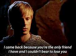 mamalaz:  When Arthur totally told Merlin how much he means to him but tried to play