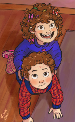 limeyart:  a commission i did of baby pines