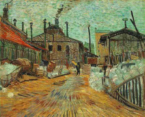 artist-vangogh - The Factory at Asnieres, 1887, Vincent van...