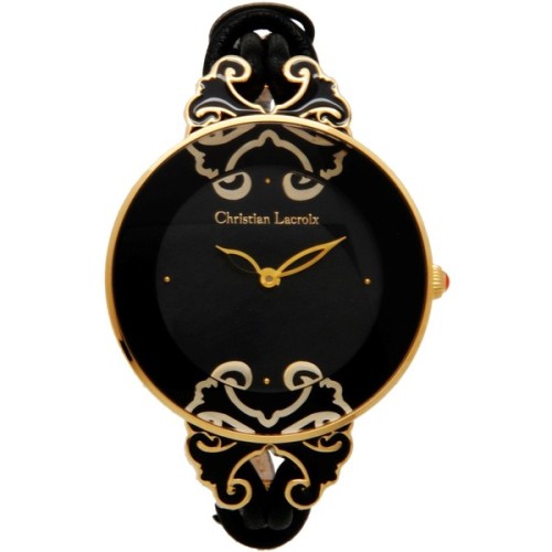 Christian Lacroix Wrist Watch ❤ liked on Polyvore (see more black jewelry)