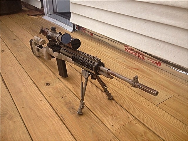 gunrunnerhell:  Custom A well done custom Springfield Armory M1A build using a 