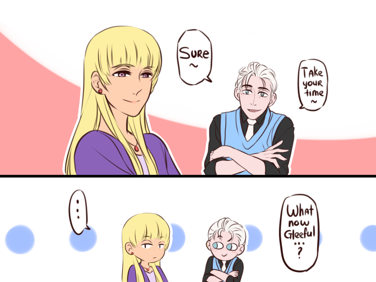 tanosan96: Pacifica still got her skillAnd charming Mabel~ and this dorito  teehee